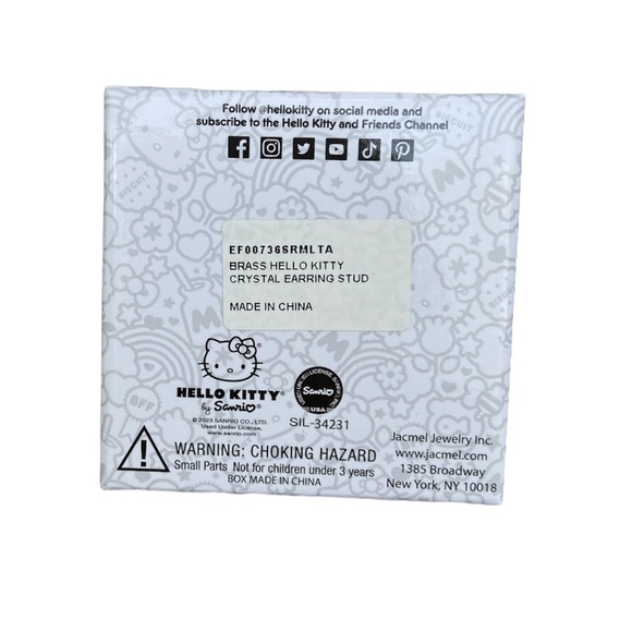 Hello kitty ✨ sparkly rhinestone studded earrings - Picture 3 of 4